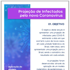Projeção de Infectados pelo novo Coronavírus no Brasil